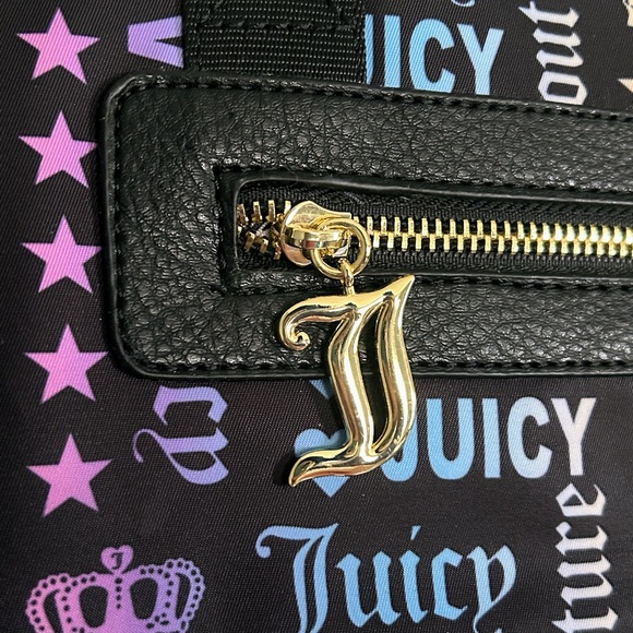 Juicy Couture Rainbow Logo Print Tote Bag - Picture 3 of 11